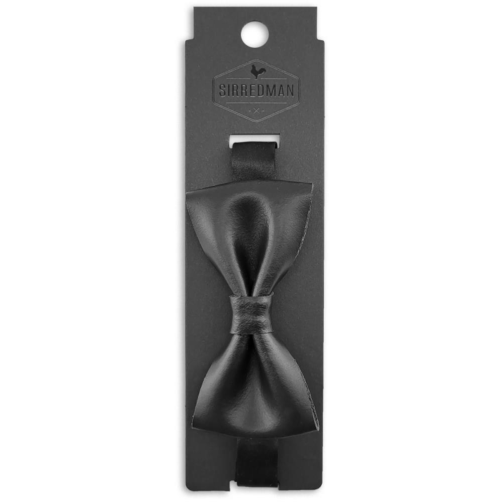 Fliege schwarz Leder - 2