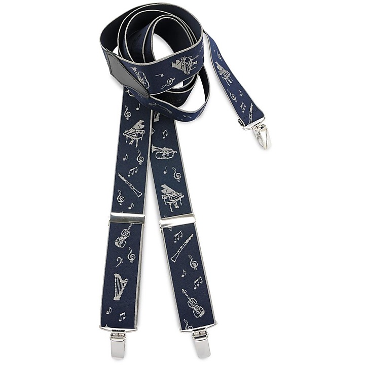 Gift set suspenders  Music Maestro silver