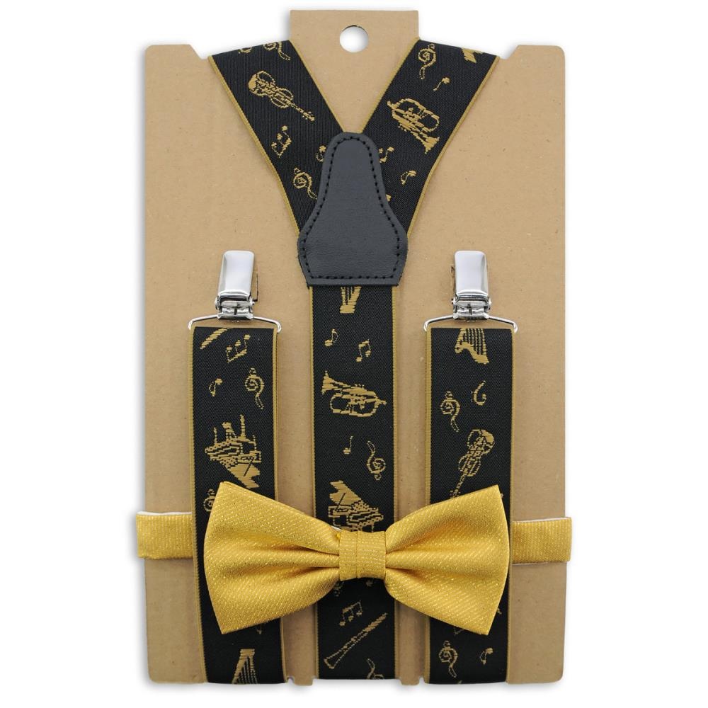 Gift set suspenders Music Maestro gold - 1