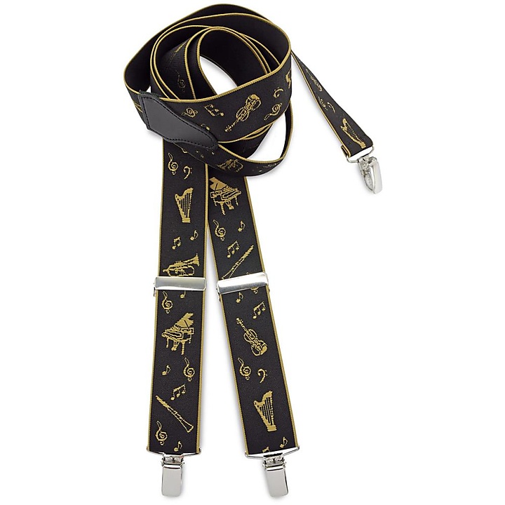 Gift set suspenders Music Maestro gold