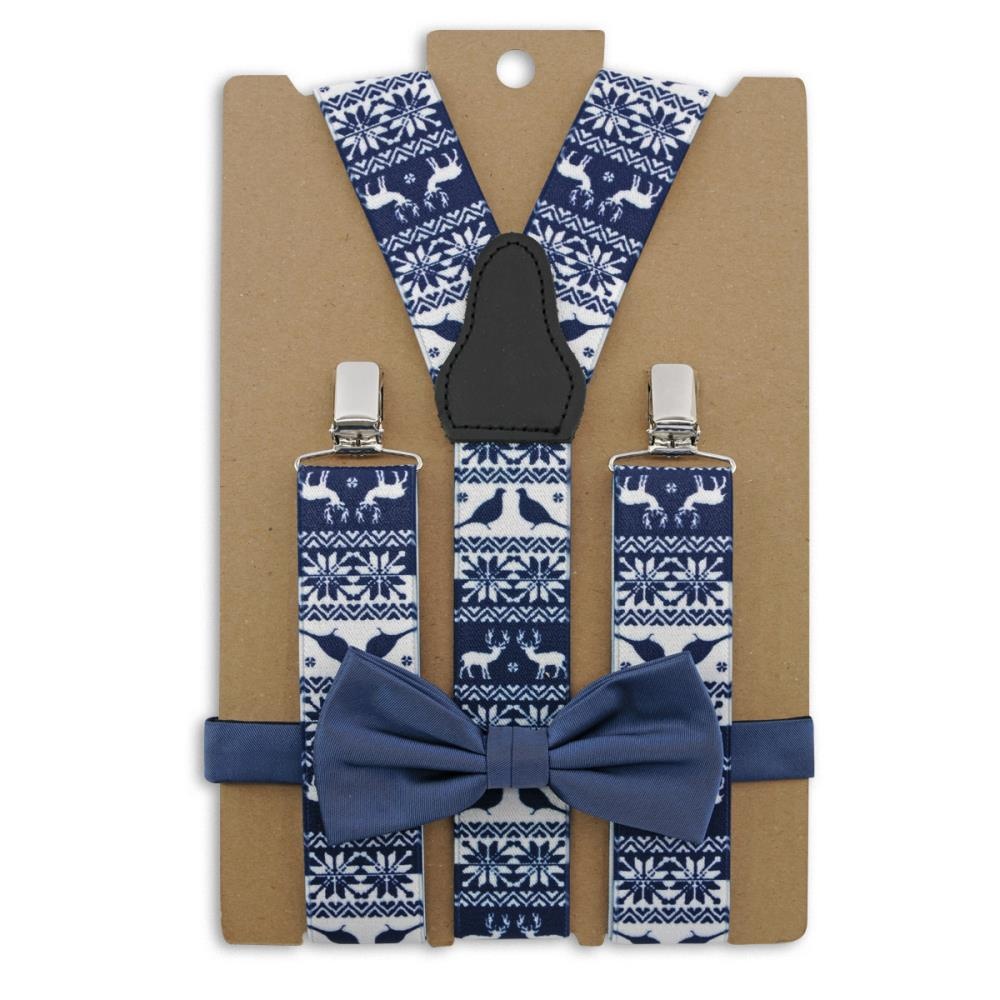 Gift set suspenders Nordic Blue - 1