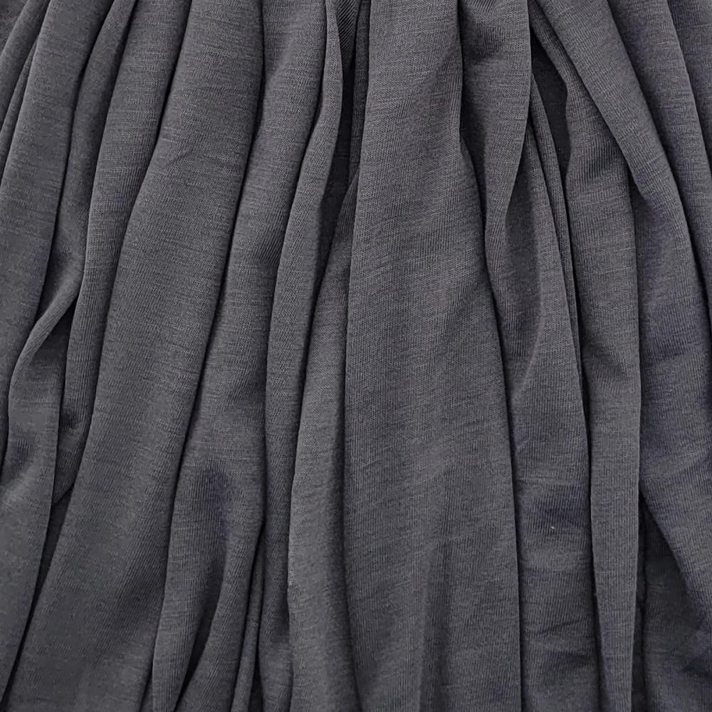 headscarf polyester jersey uni anthracite - 3