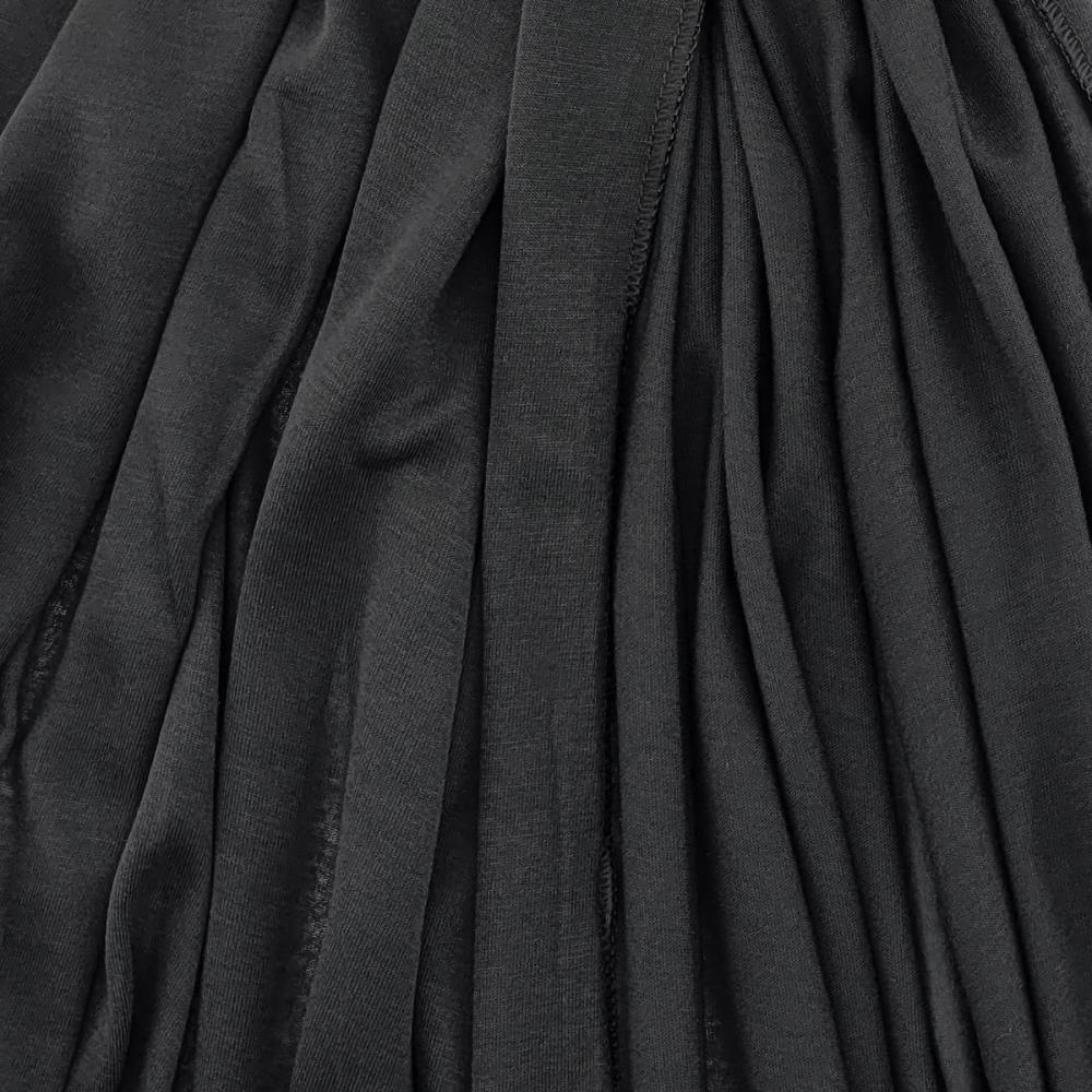 headscarf polyester jersey uni black - 3