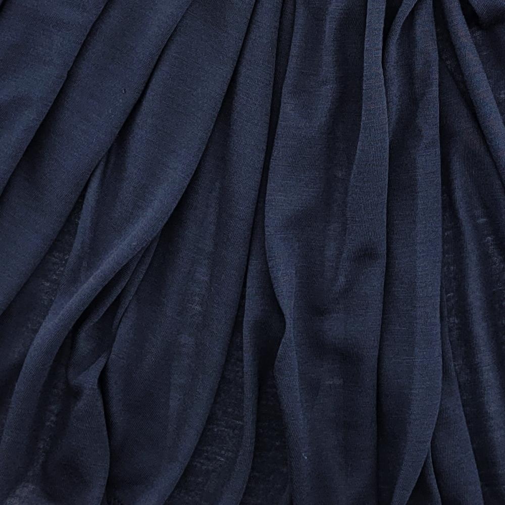 headscarf polyester jersey uni dark blue - 3