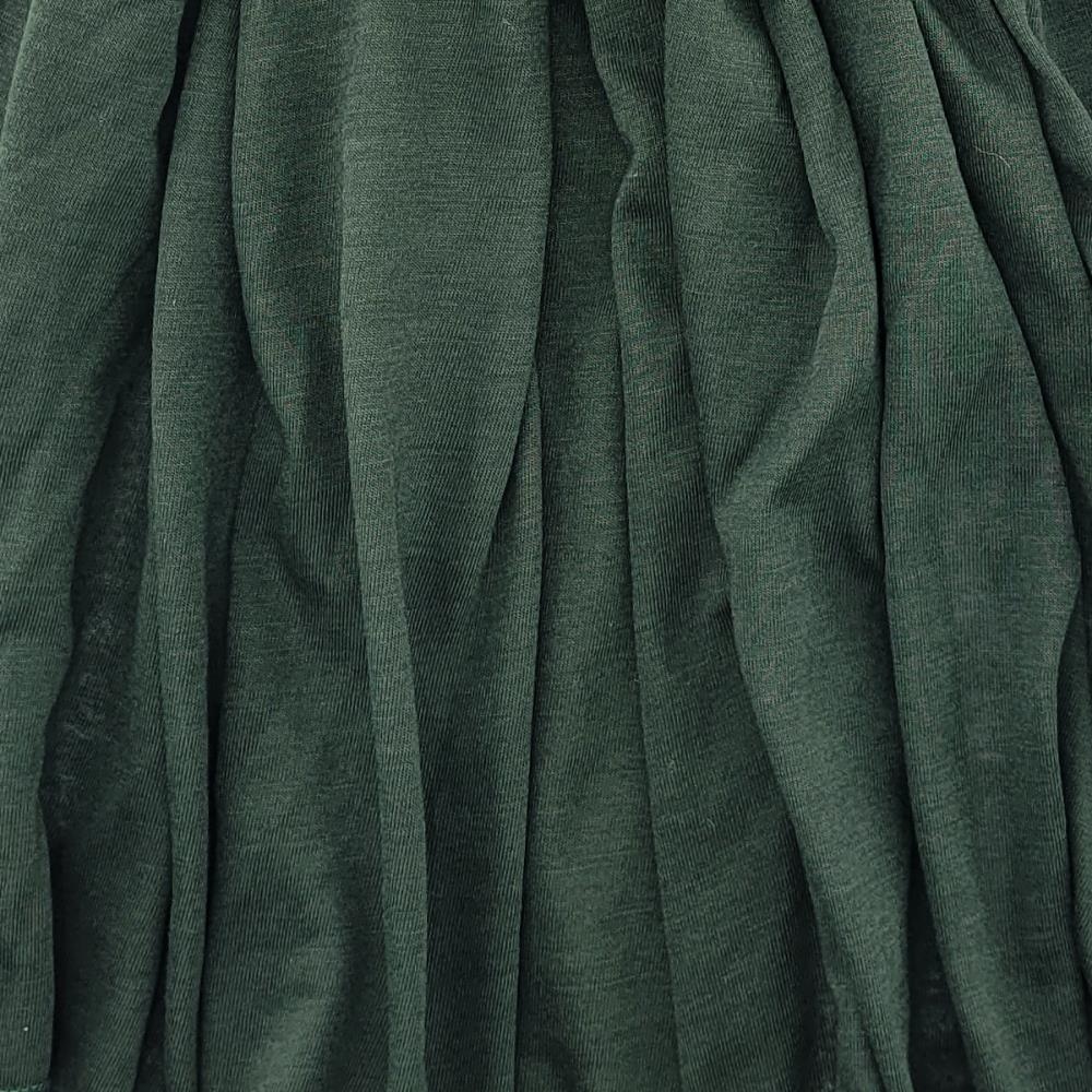 headscarf polyester jersey uni dark green - 3