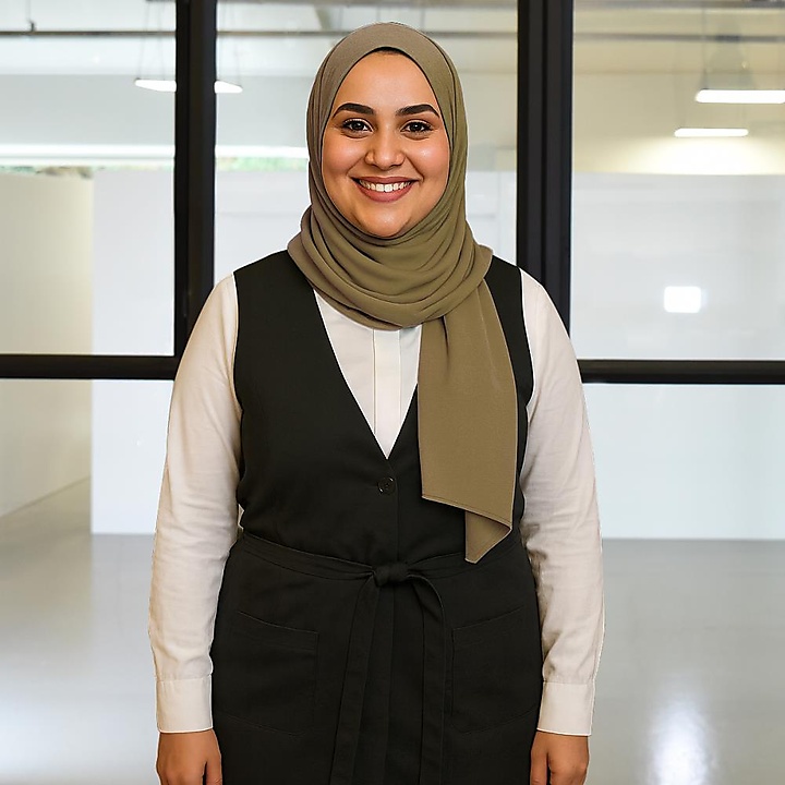 headscarf polyester jersey uni khaki