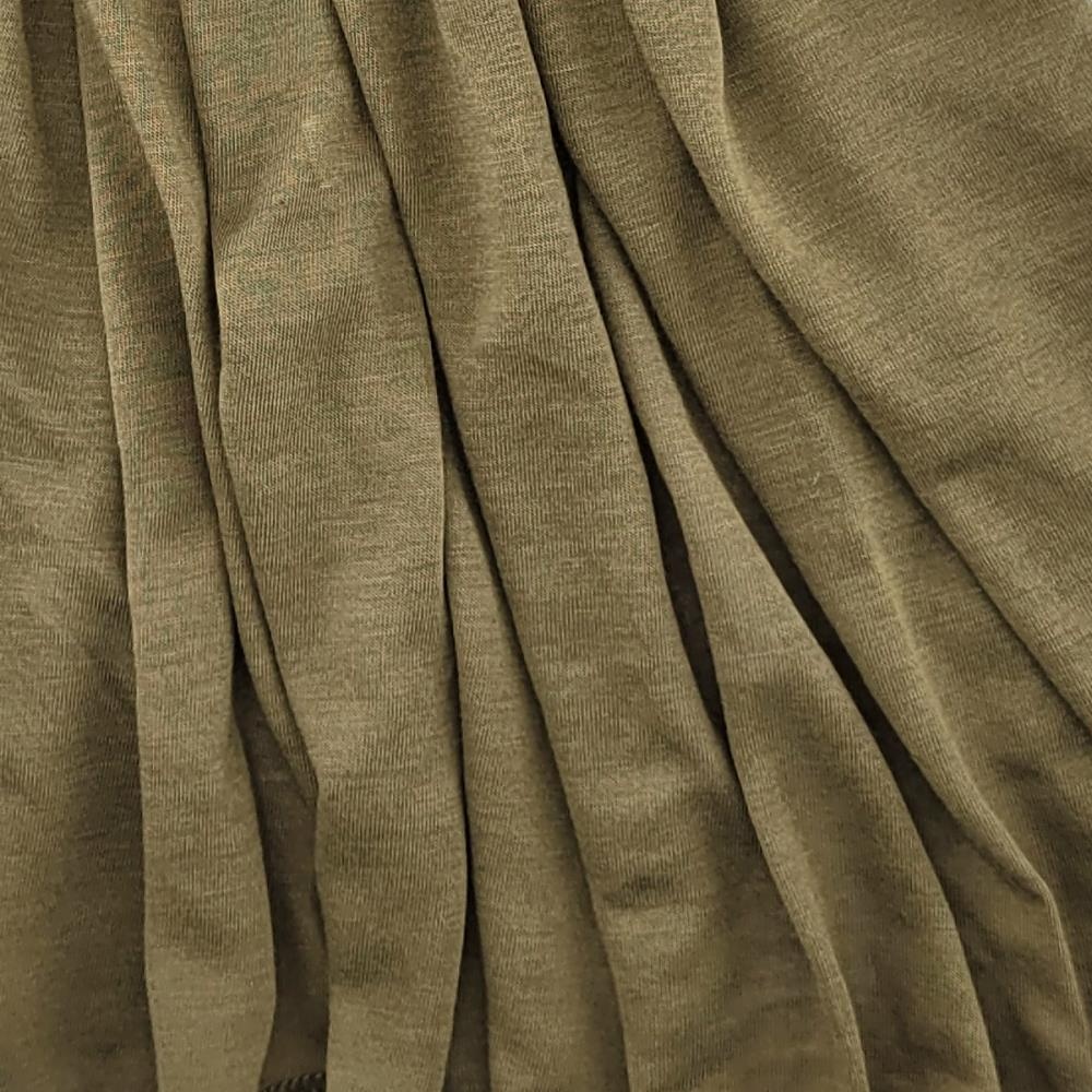 headscarf polyester jersey uni khaki - 3