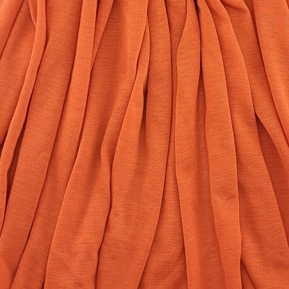 headscarf polyester jersey uni orange - 3