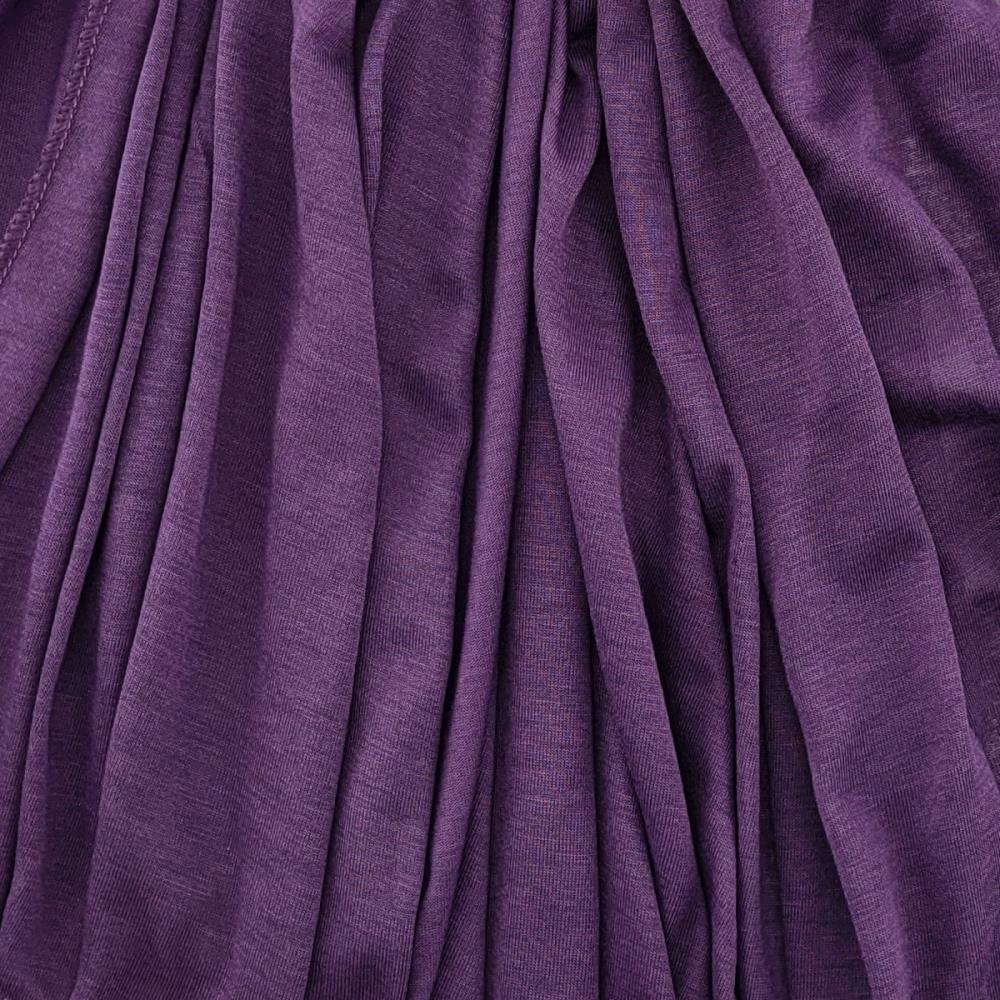 headscarf polyester jersey uni purple - 3