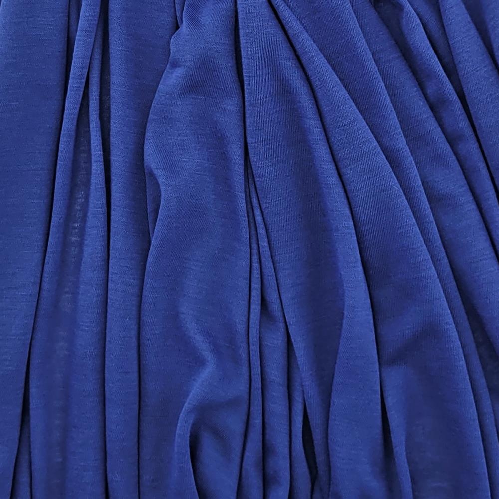 headscarf polyester jersey uni royal blue - 3