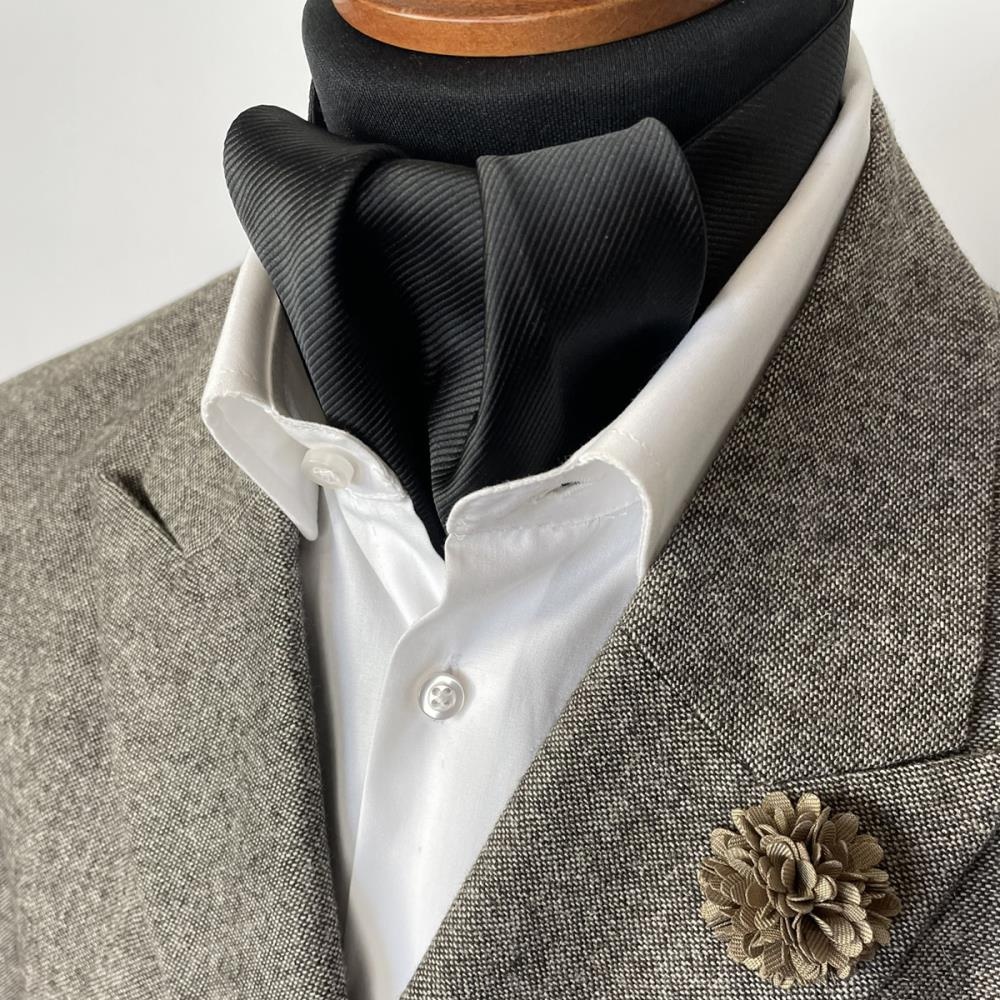 JB Collection cravat black repp - 2