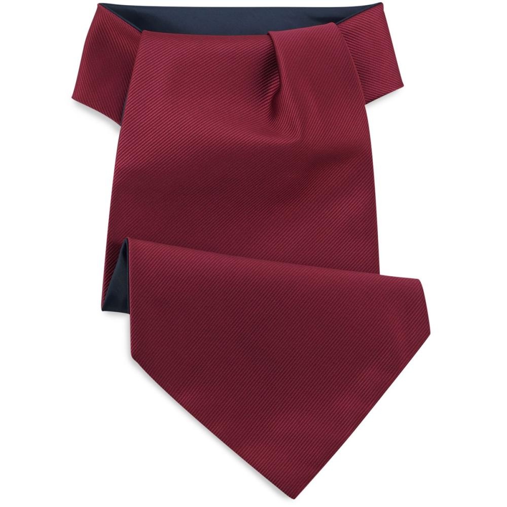 JB Collection cravat bordeaux red repp - 1
