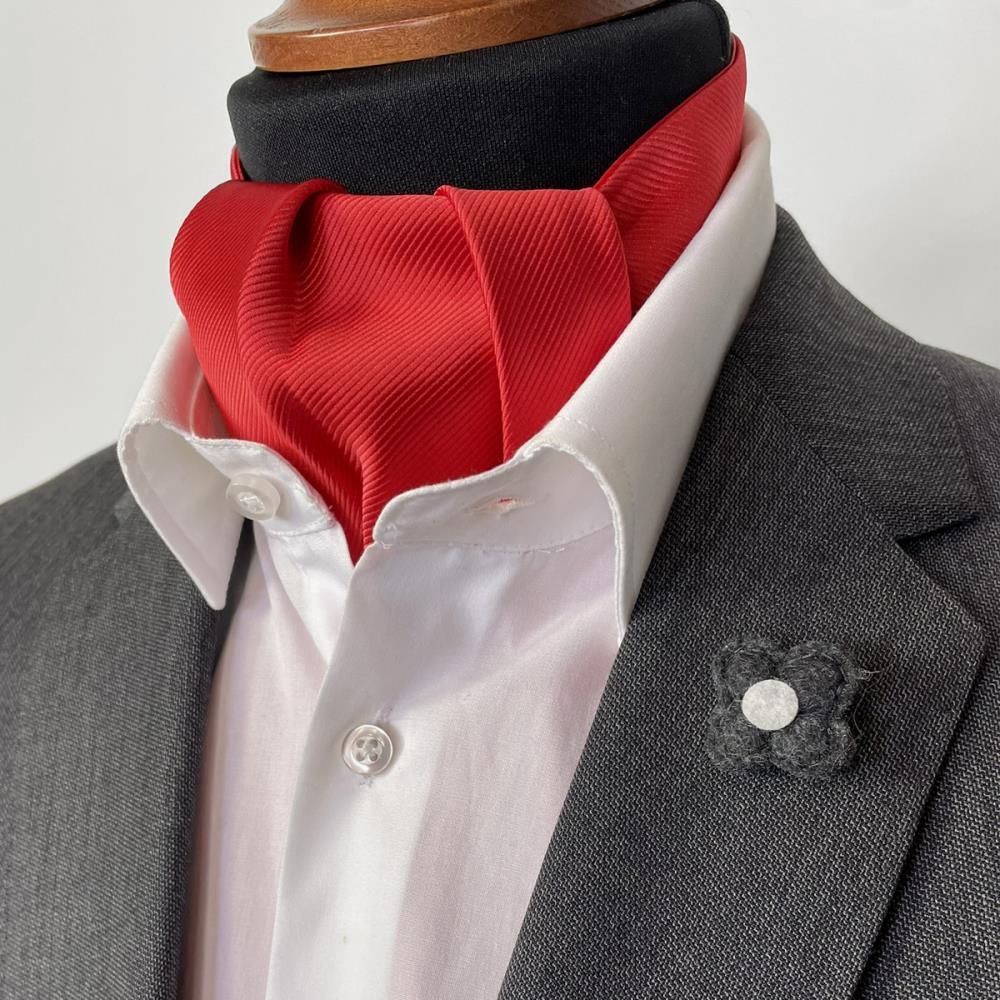 JB Collection cravat red repp - 1