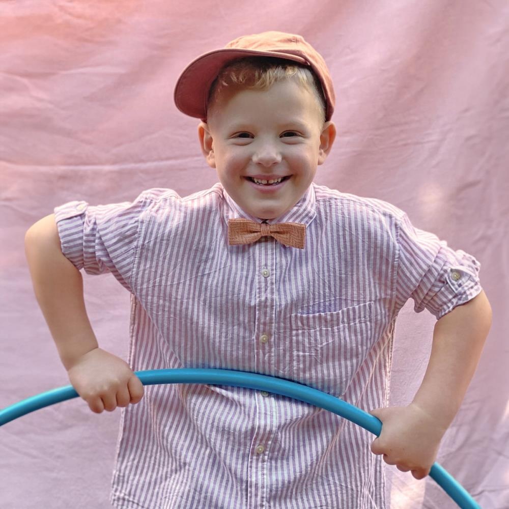 kids bow tie Cerimonia di Nozze terracotta - 3