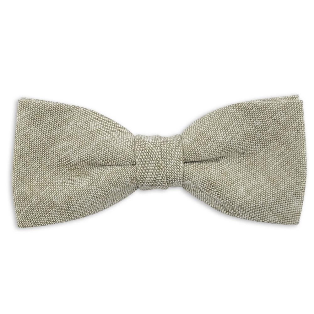 kids bow tie Charming Chambré Olive - 1