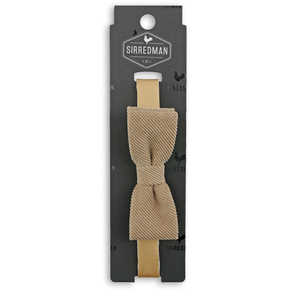 kids bow tie Corduroy dark beige - 2