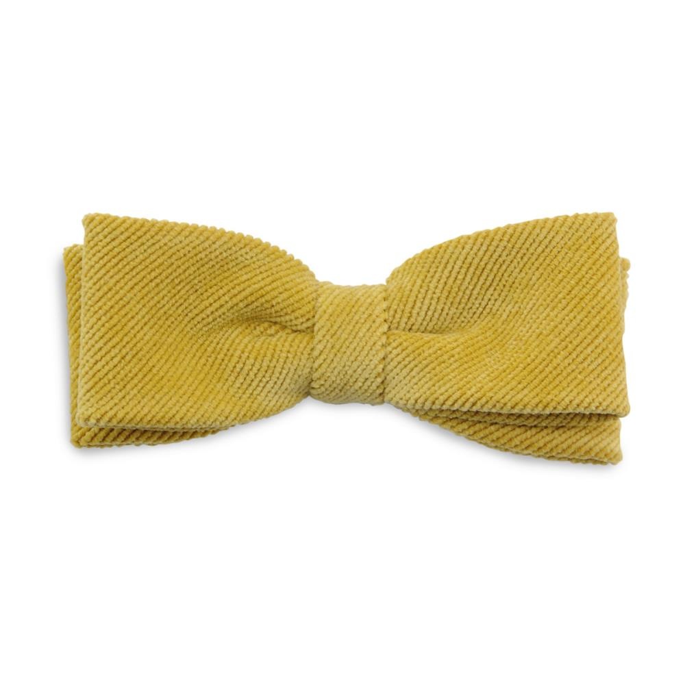 kids bow tie Corduroy mustard - 1