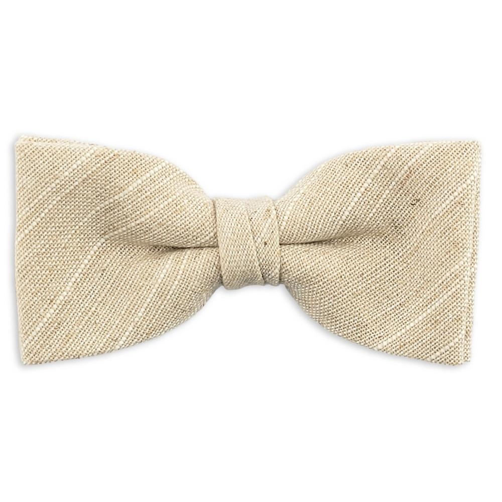 kids bow tie Linen Love Beige - 1