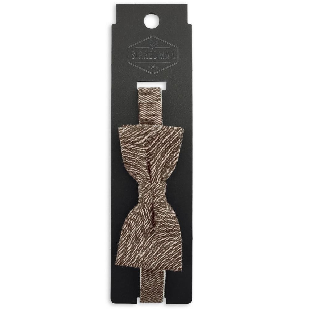 kids bow tie Linen Love Brown - 2