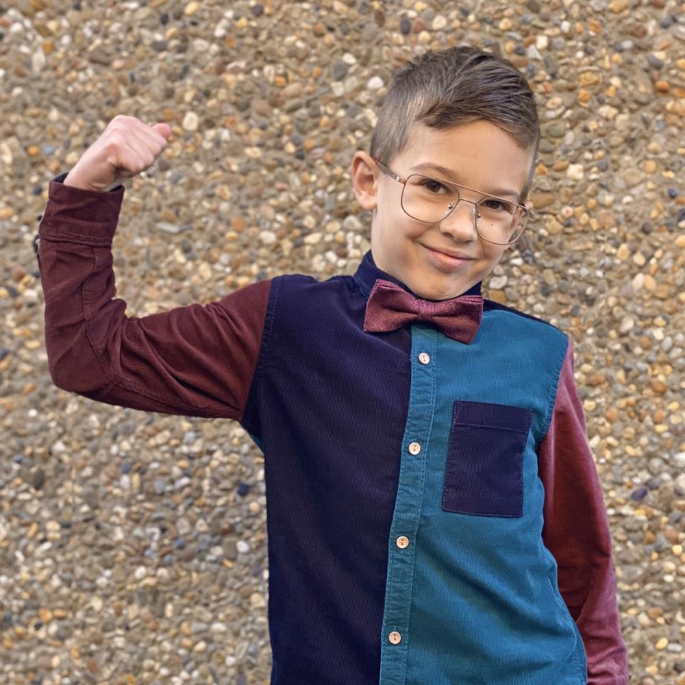 kids bow tie Perfect Presence Mauve - 2
