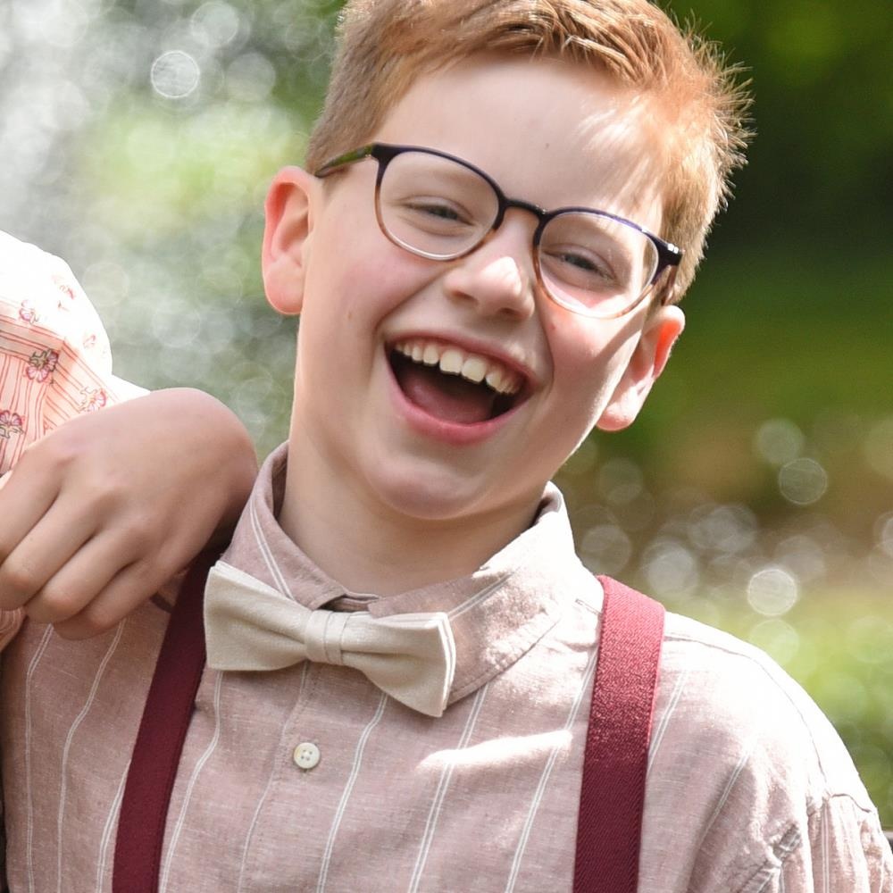 kids bow tie Sposo Stiloso beige - 1