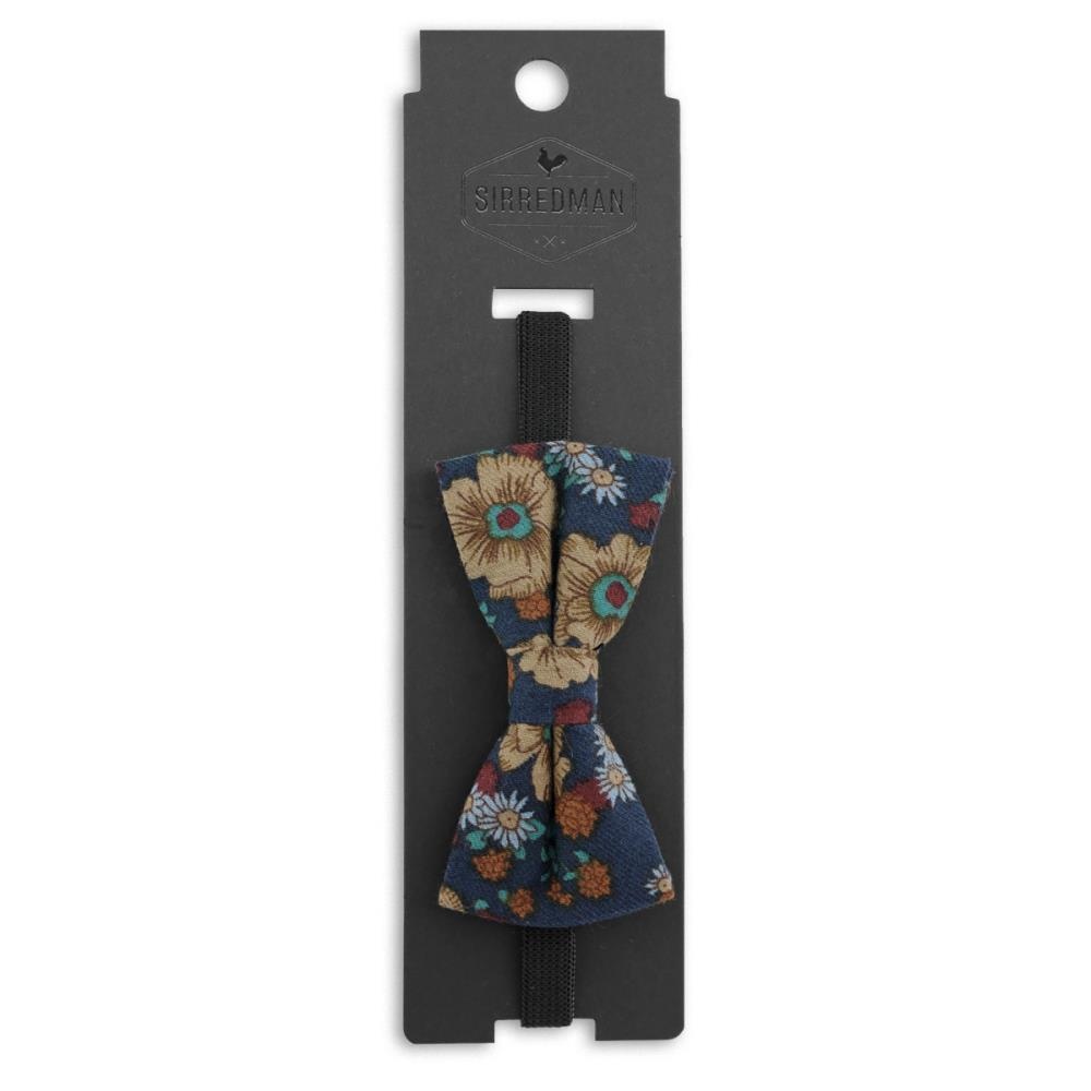 kids bow tie Vintage Flower blue - 4