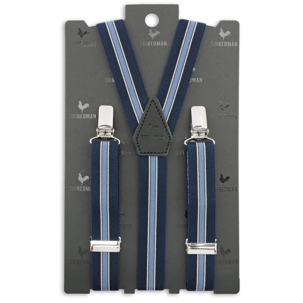 kids suspenders blue stripes - 2