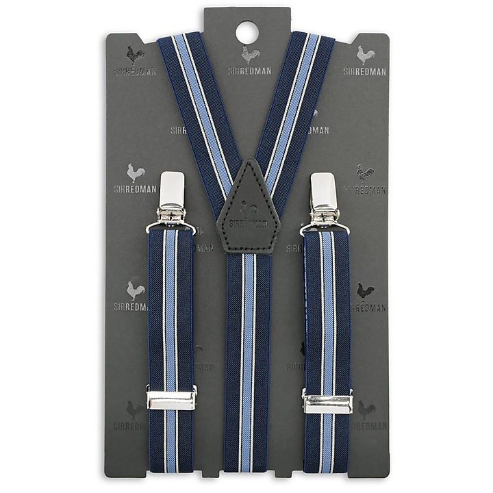 kids suspenders blue stripes