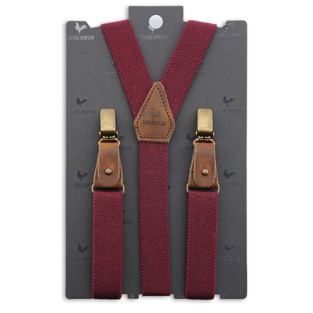 kids suspenders Buck Burgundy - 3