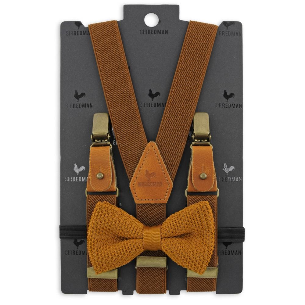kids suspenders combi pack Cody Cognac - 1