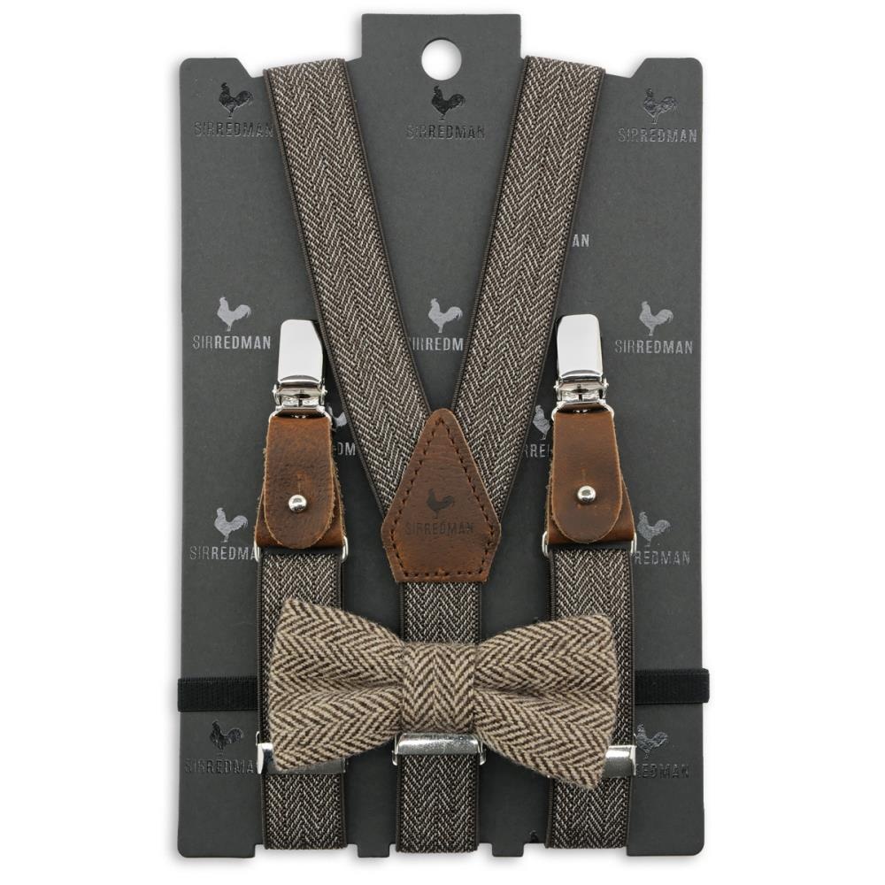 kids suspenders combi pack Connor Herringbone - 1