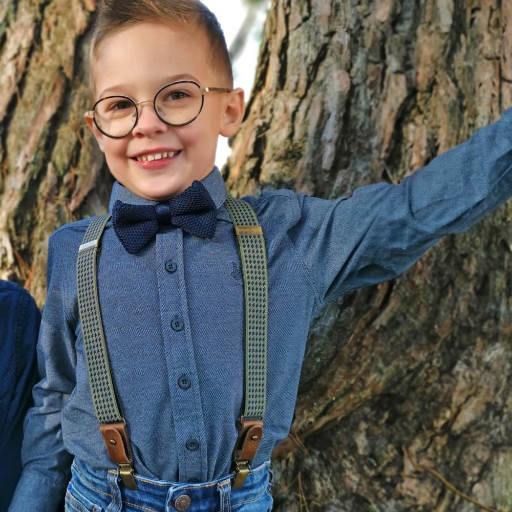kids suspenders combi pack Mr Buck Burgundy - 1