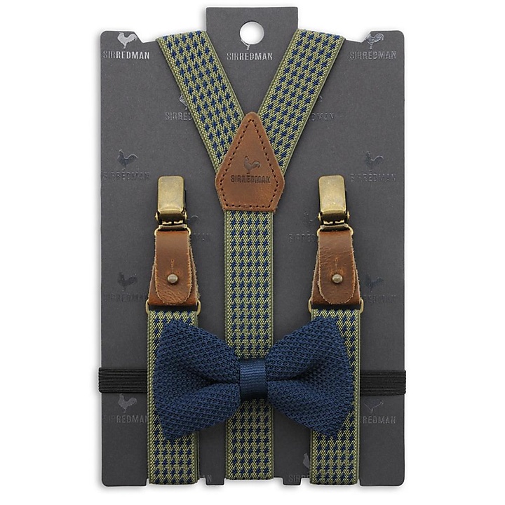 kids suspenders combi pack Mr Buck Burgundy