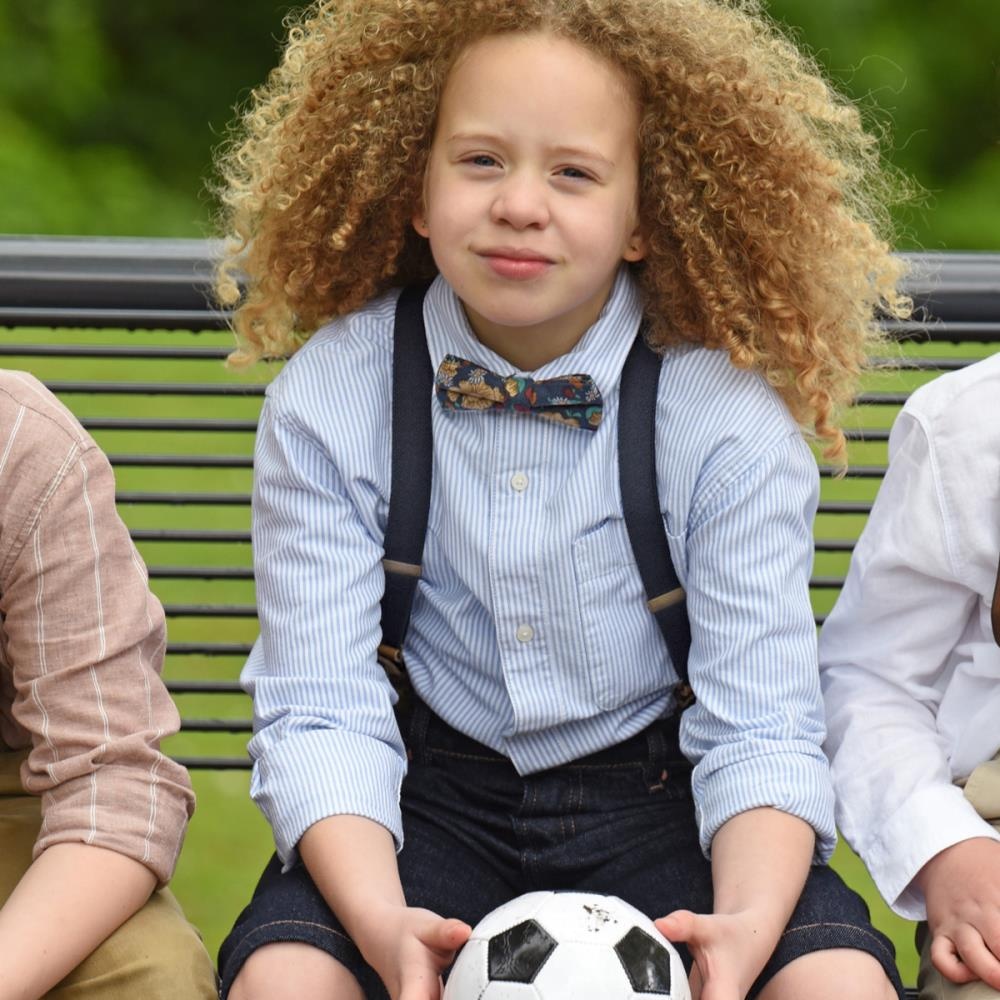 kids suspenders combi pack Retro Ranonkel blue - 1