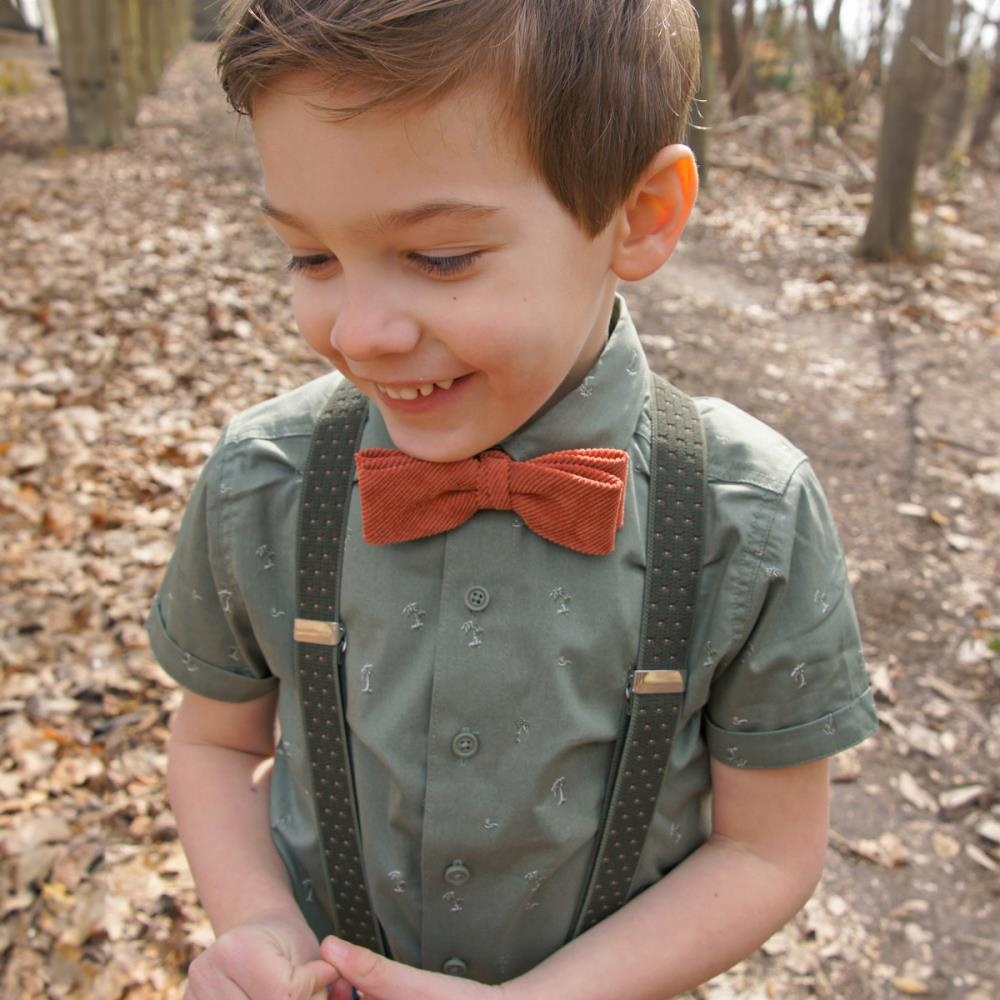 kids suspenders La Gacilly green - 2