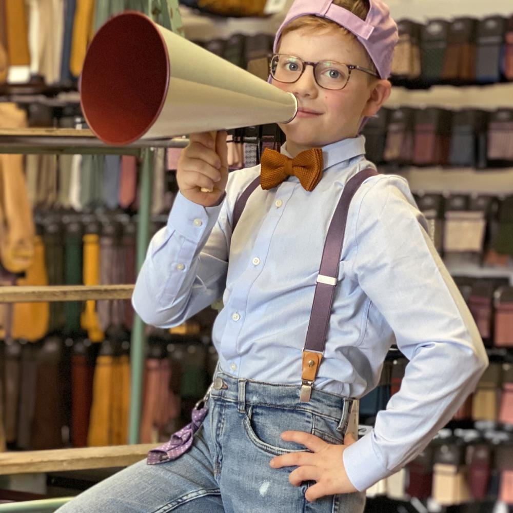 kids suspenders Mayson Mauve - 1