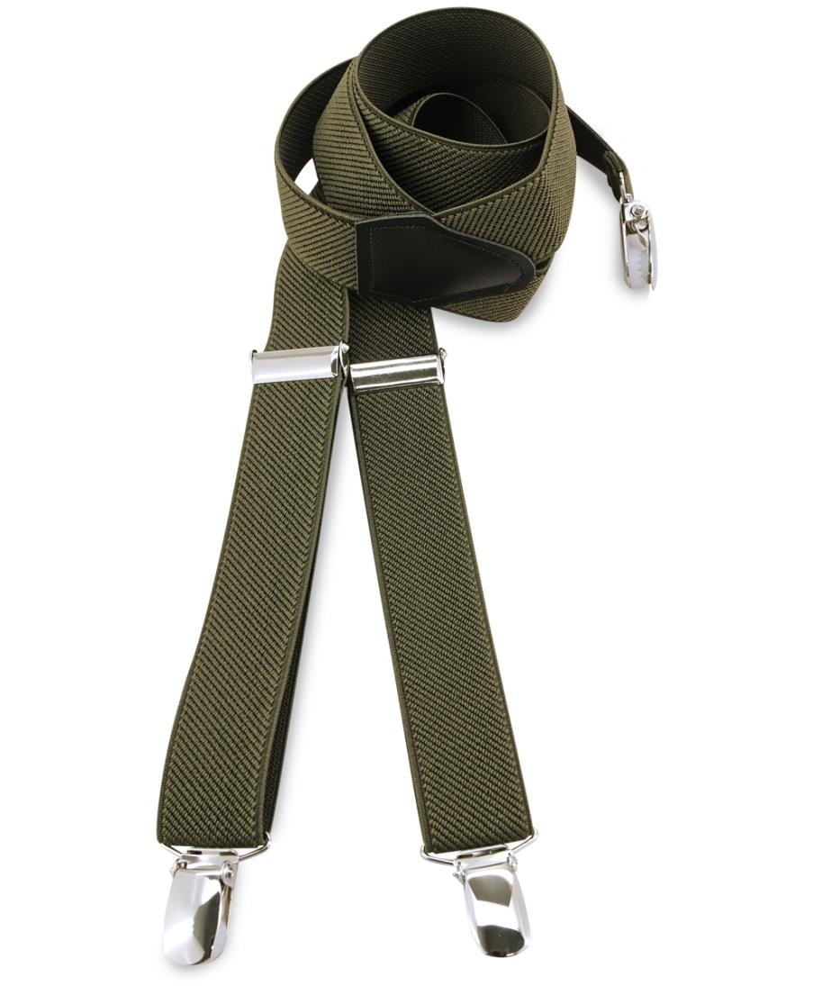 Kids suspenders uni army green - 1