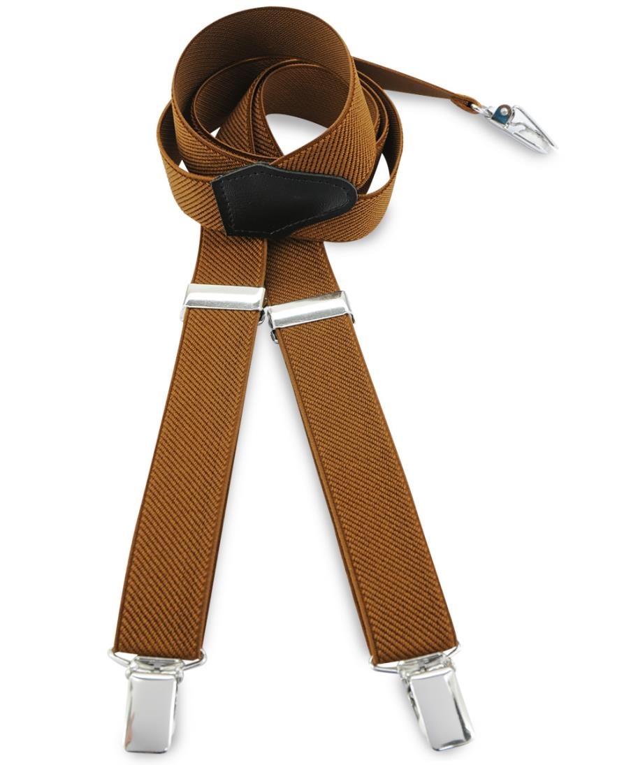 Kids suspenders uni brown - 1