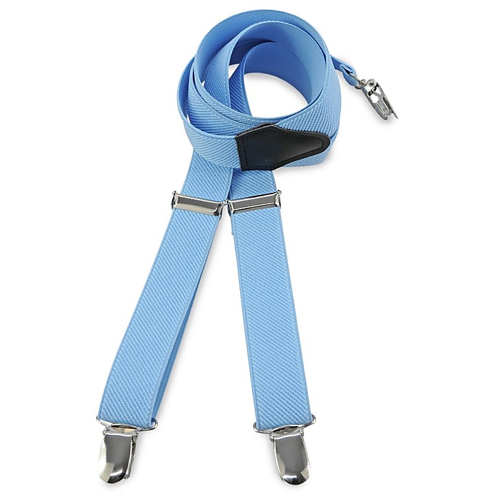 Kids suspenders uni light blue