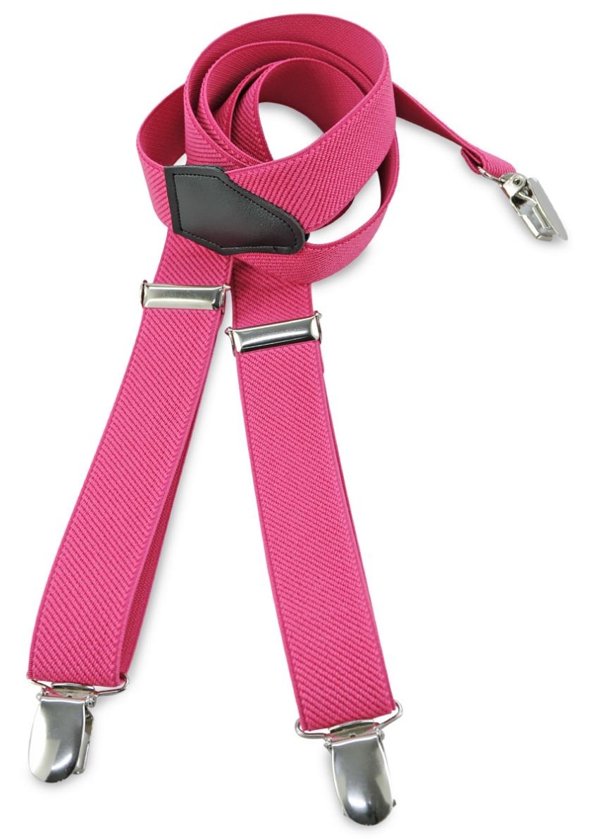 Kids suspenders uni magenta - 1
