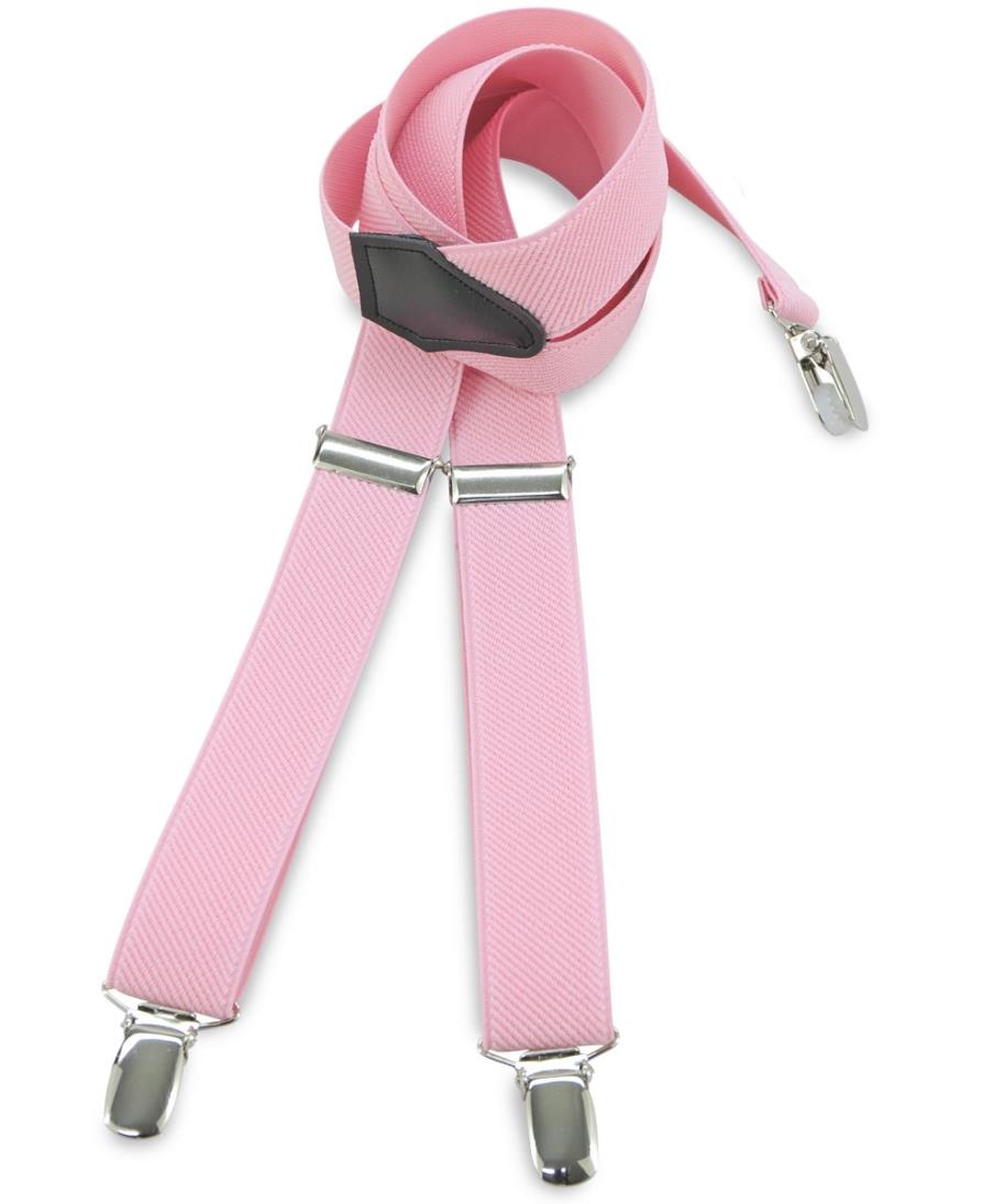 Kids suspenders uni pink - 1
