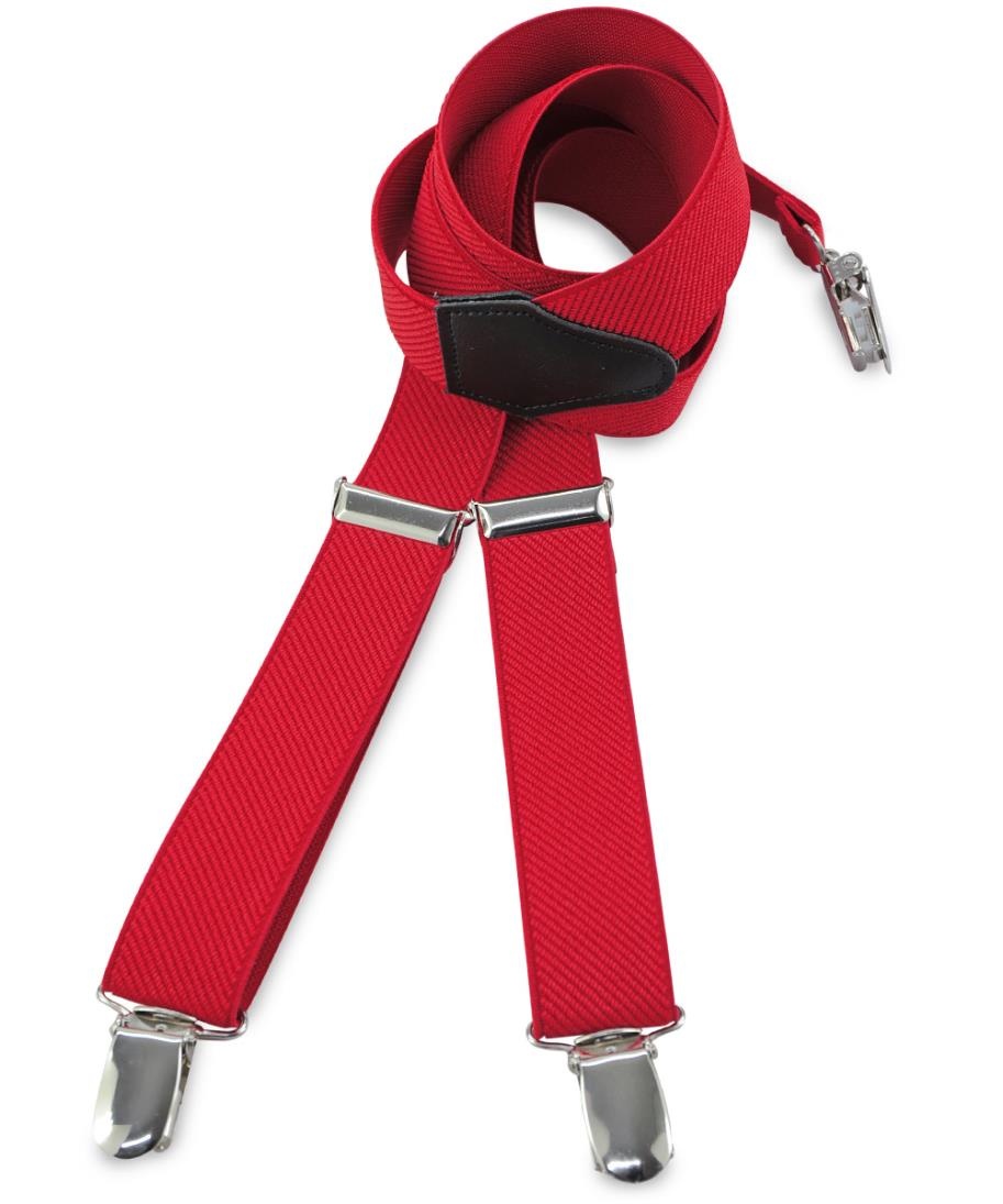 Kids suspenders uni red - 1