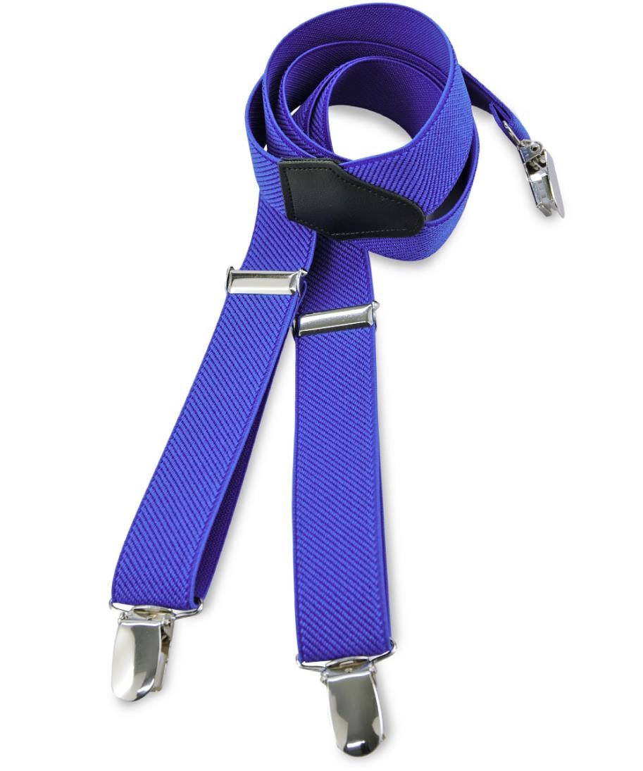 Kids suspenders uni royal blue - 1