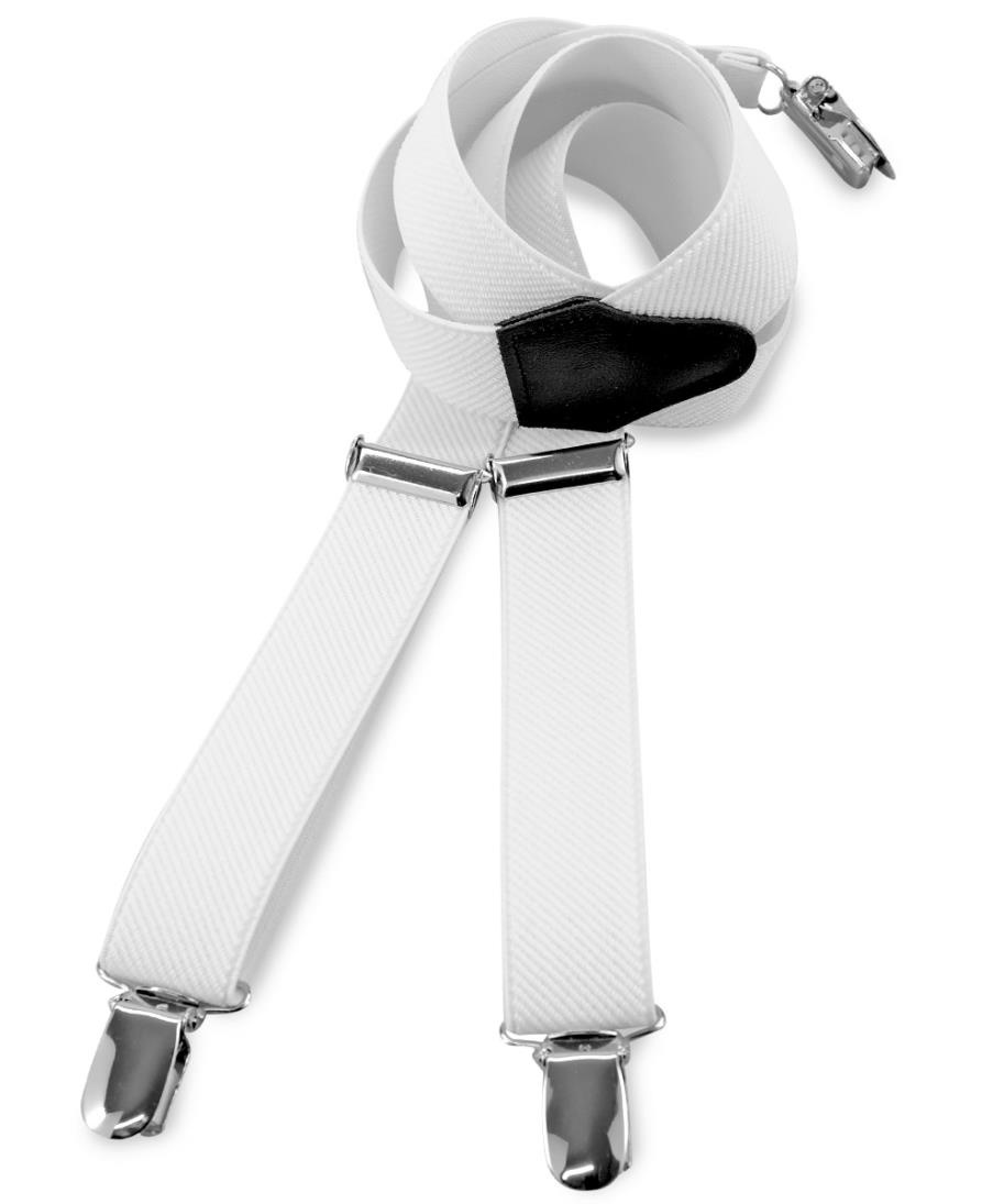 Kids suspenders uni white - 1