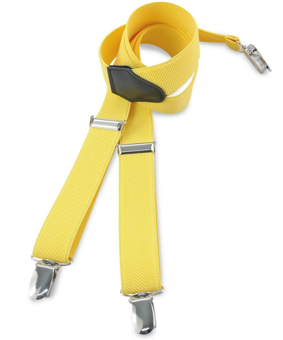 Kids suspenders uni yellow - 1