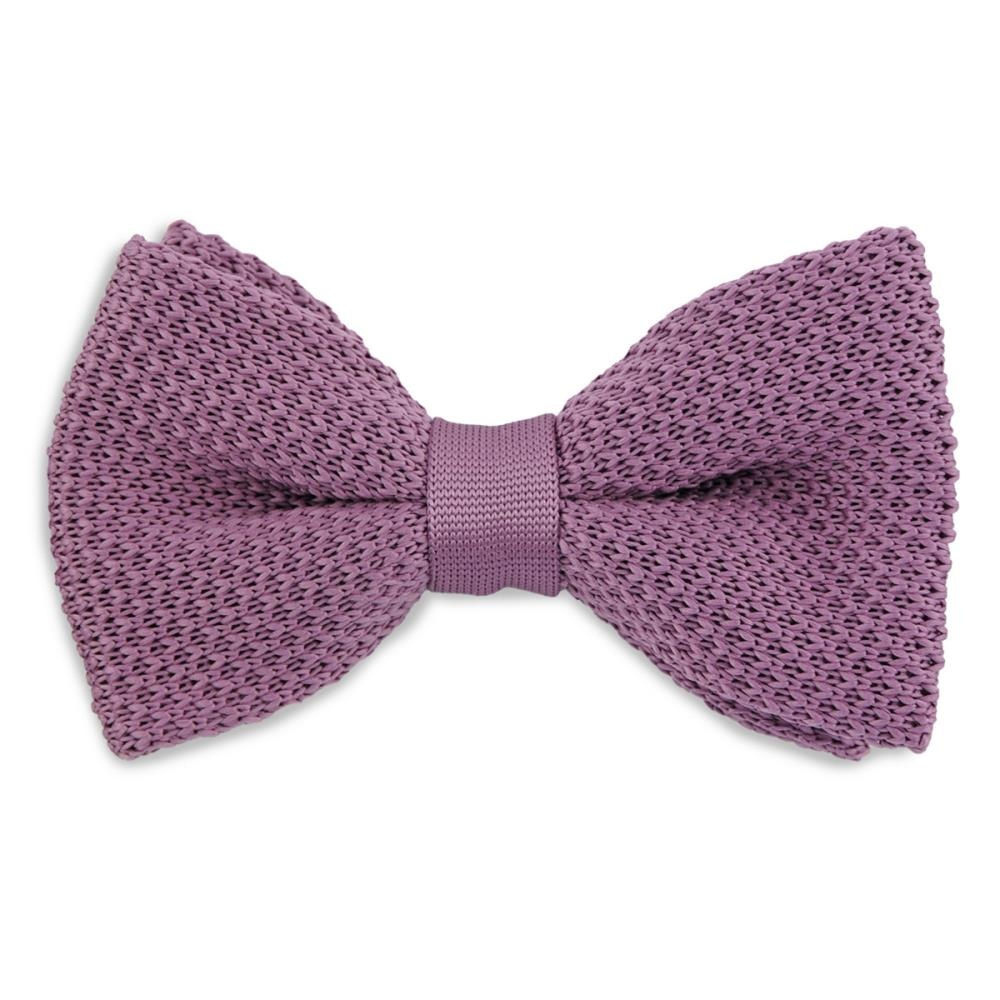 knitted bow tie Dusty Grape - 2