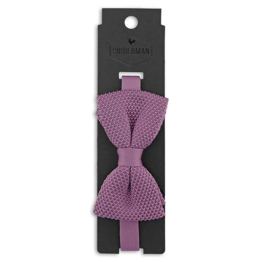 knitted bow tie Dusty Grape - 3