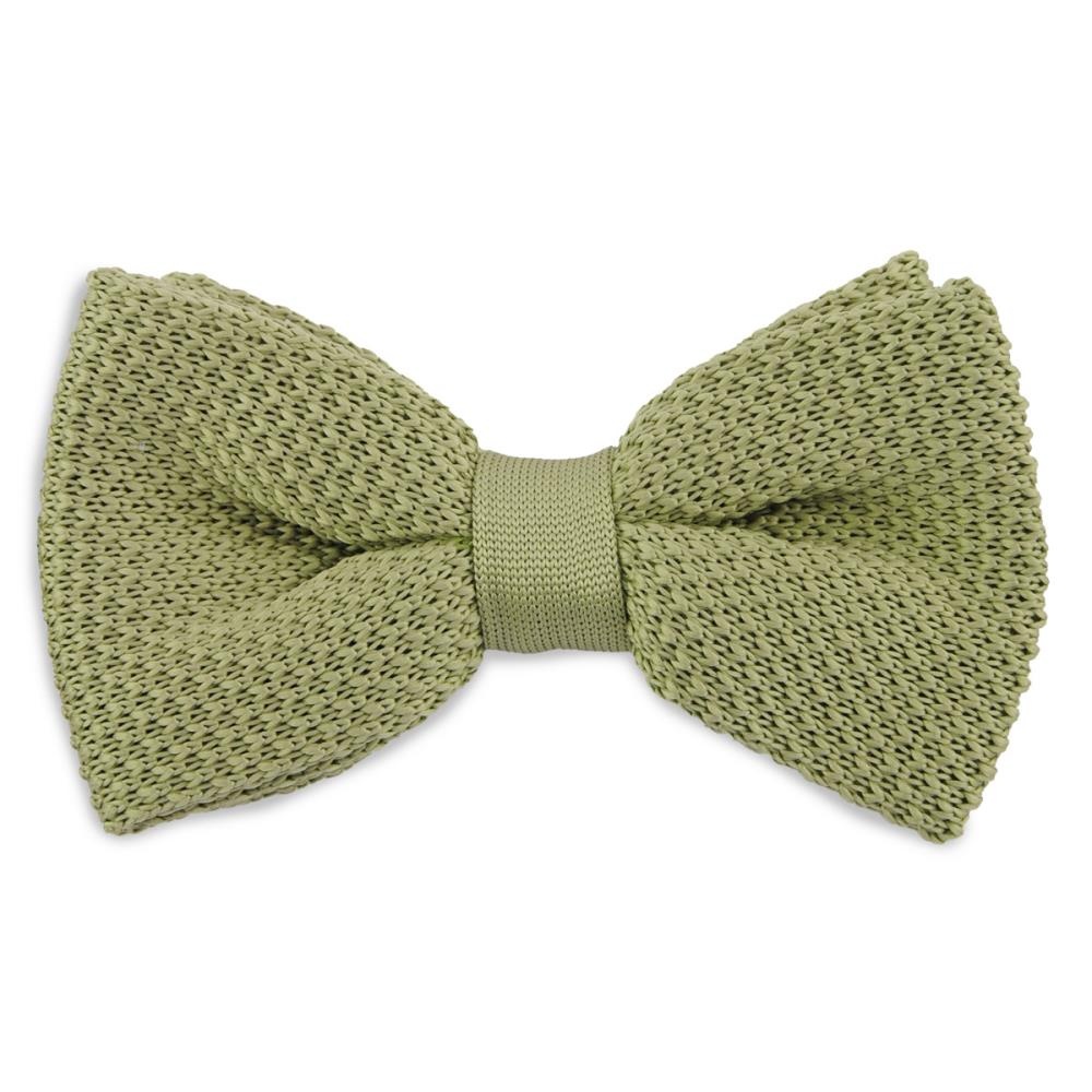 knitted bow tie Lily Green - 1