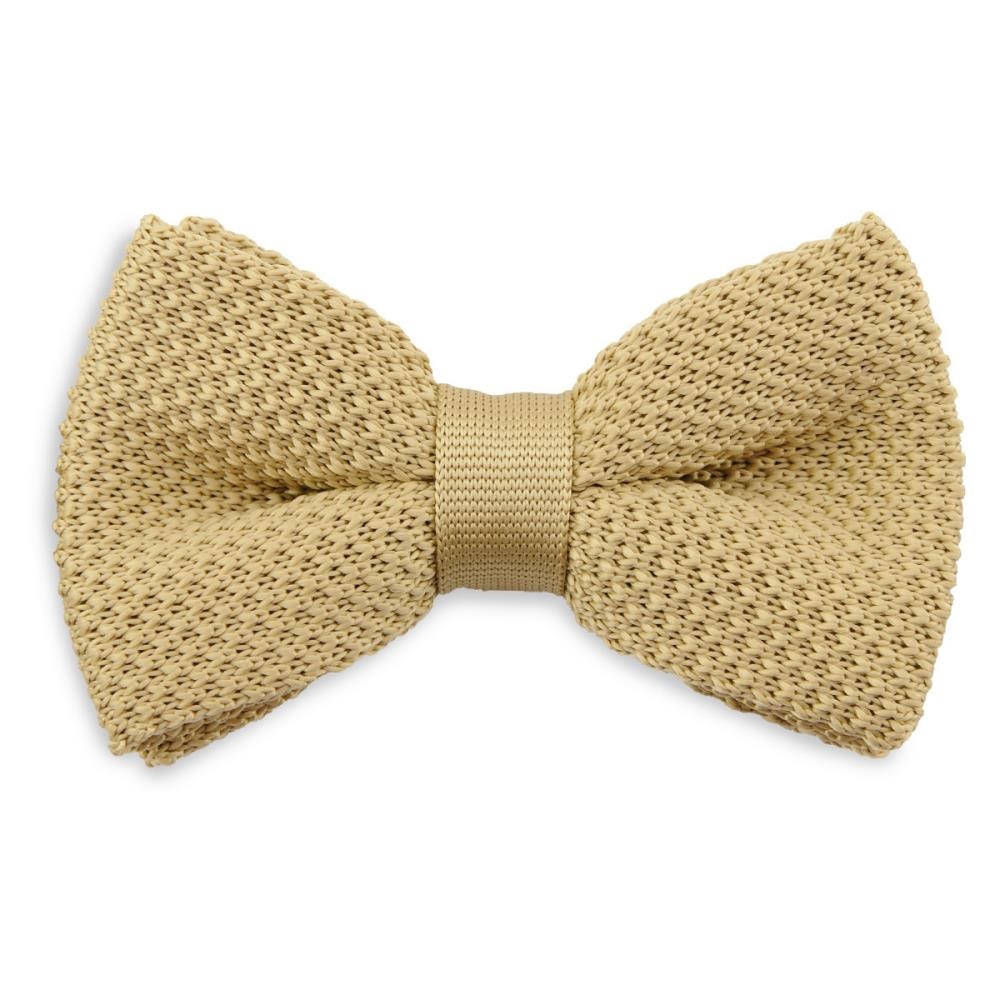 knitted bow tie Prairie Sand - 1