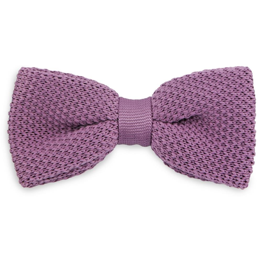 knitted kids bow tie Dusty Grape - 1